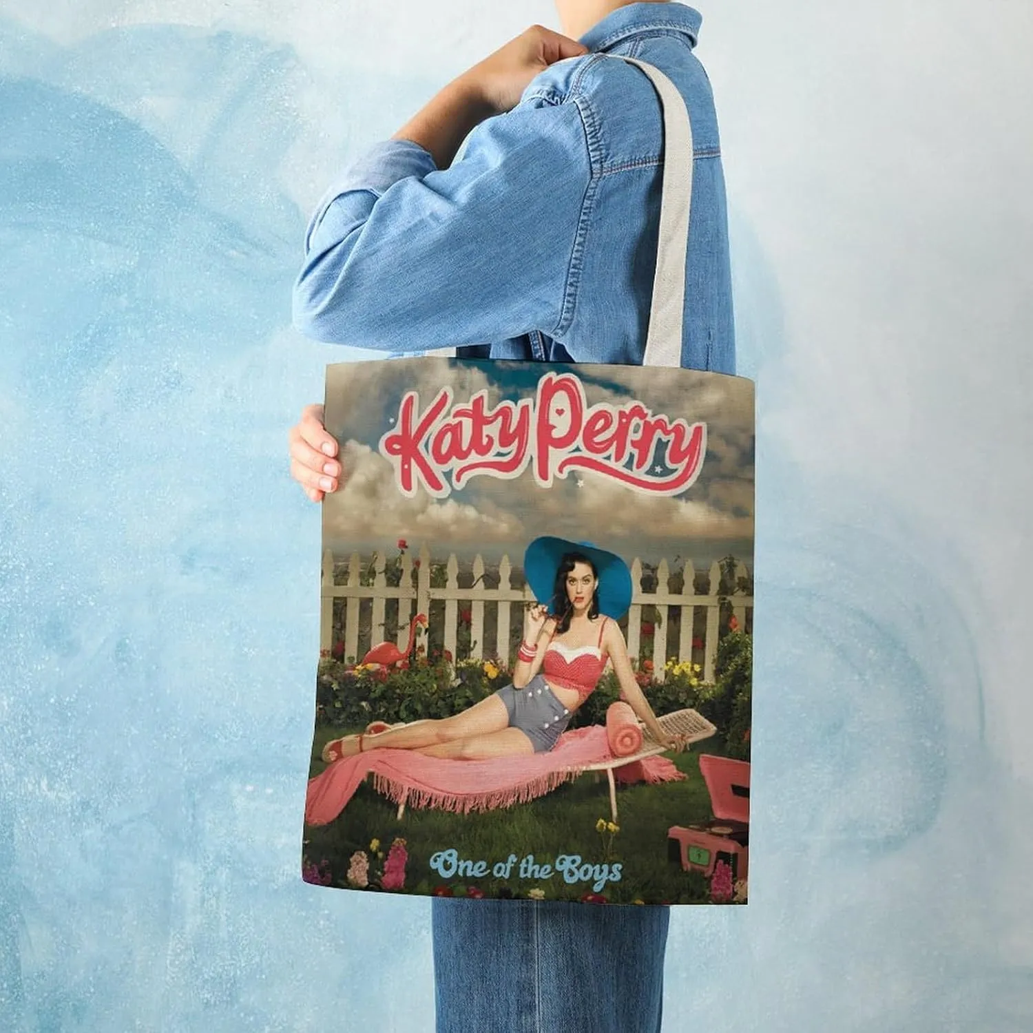 Pop Music Tote Bags, Womens Shoulder Bag, Print Travel Bag, Novelty Canvas Tote Bag Double, Funny Reusable Grocery Bag