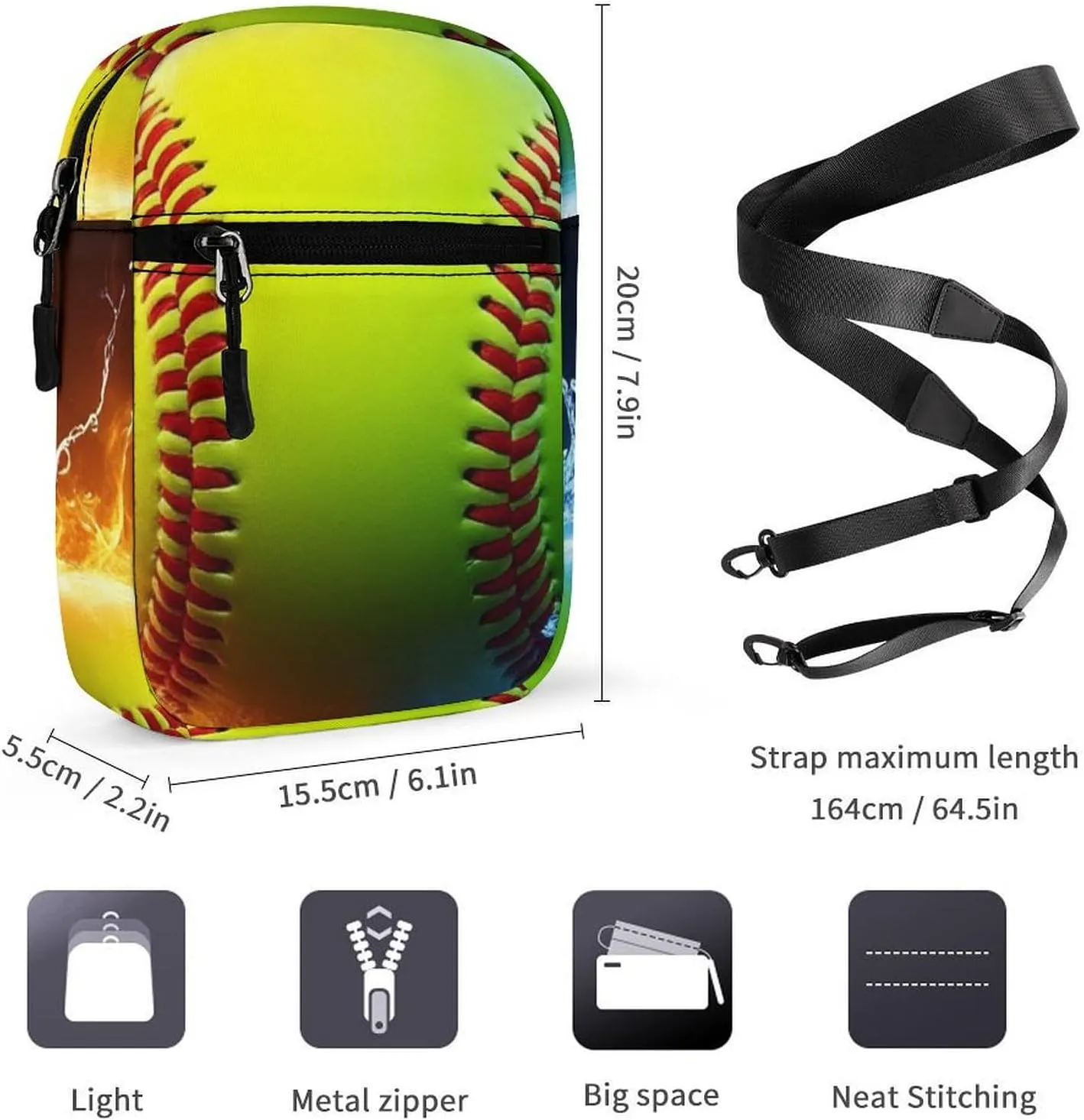 Portable Mini Crossbody Bag, Casual Small Travel Pouch Cell Phone Handbags Waterproof Messenger Bags