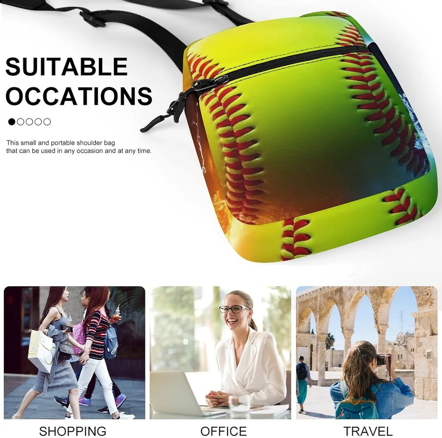 Portable Mini Crossbody Bag, Casual Small Travel Pouch Cell Phone Handbags Waterproof Messenger Bags