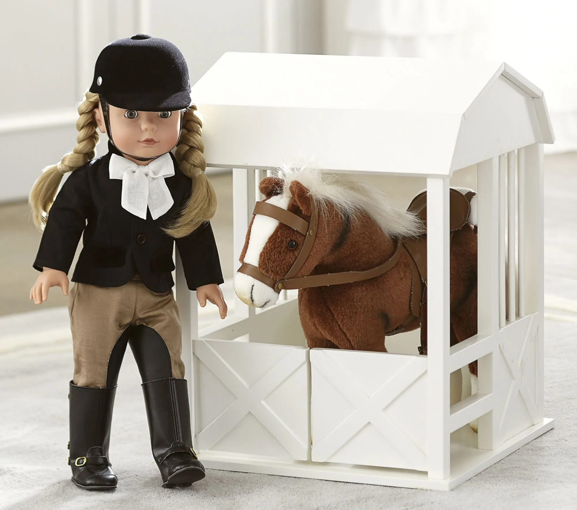 Pottery Barn Kids Plush Doll Horse-Rare VHTF