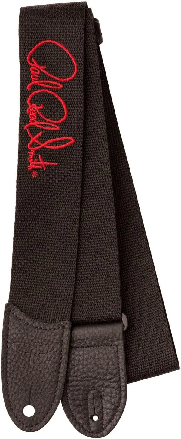 PRS Paul Reed Smith Signature Logo 2" Poly Guitar Strap, Red/Black (102509::012:)