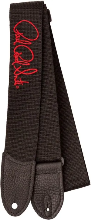 PRS Paul Reed Smith Signature Logo 2" Poly Guitar Strap, Red/Black (102509::012:)