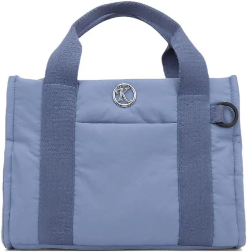 Puffer Tote Bag for Women Quilted Crossbody Bag Puffy Shoulder Handbag Lightweight Trendy Puffer Purse for Work Travel