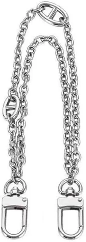 Purse Strap, Double Layer Bag Chain For Handbag Decorative Alloy Exquisite DIY Purse Chain Replacement Shoulder Bag Parts Accessories Handles Bag Strap