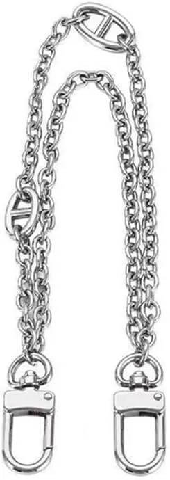 Purse Strap, Double Layer Bag Chain For Handbag Decorative Alloy Exquisite DIY Purse Chain Replacement Shoulder Bag Parts Accessories Handles Bag Strap