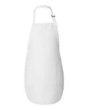 Q-Tees Full-Length Two-Pocket Bib Apron - Q4350