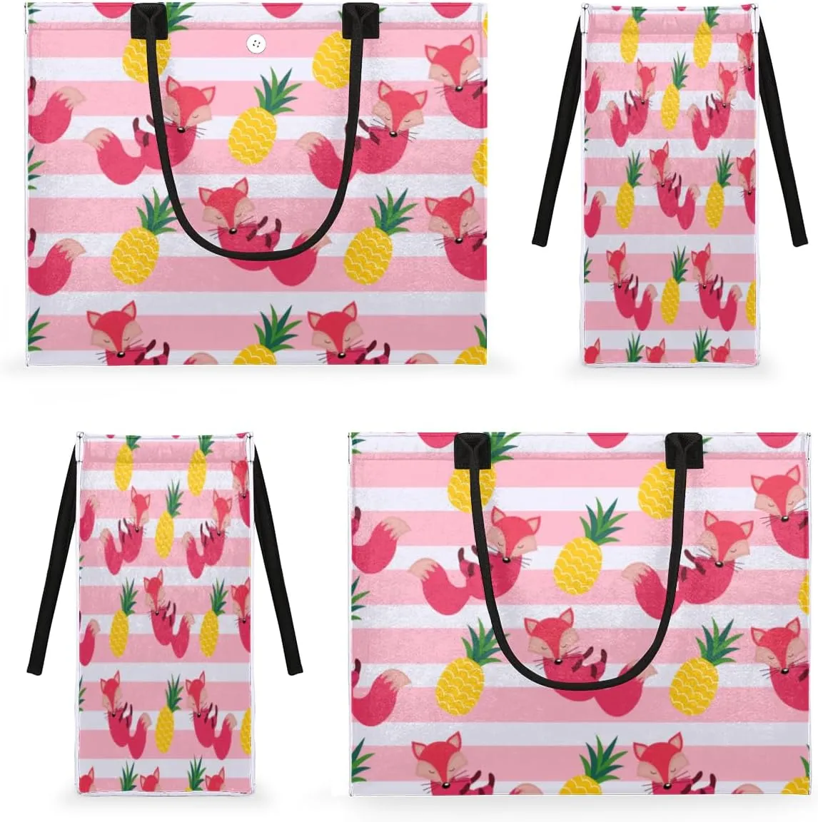 QsirBC Foods Lemon Tote Bag for Women Shoulder Bags with Pockets Handbags Purses Large Totes