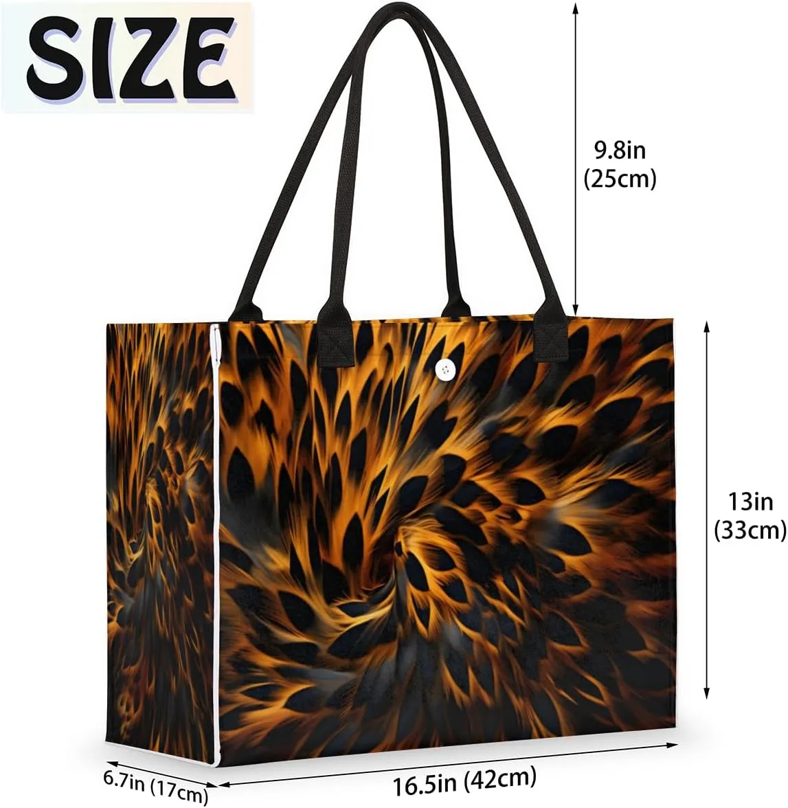 QsirBC Geometrical Design Tote Bag for Women Shoulder Bags with Pockets Handbags Purses Large Totes