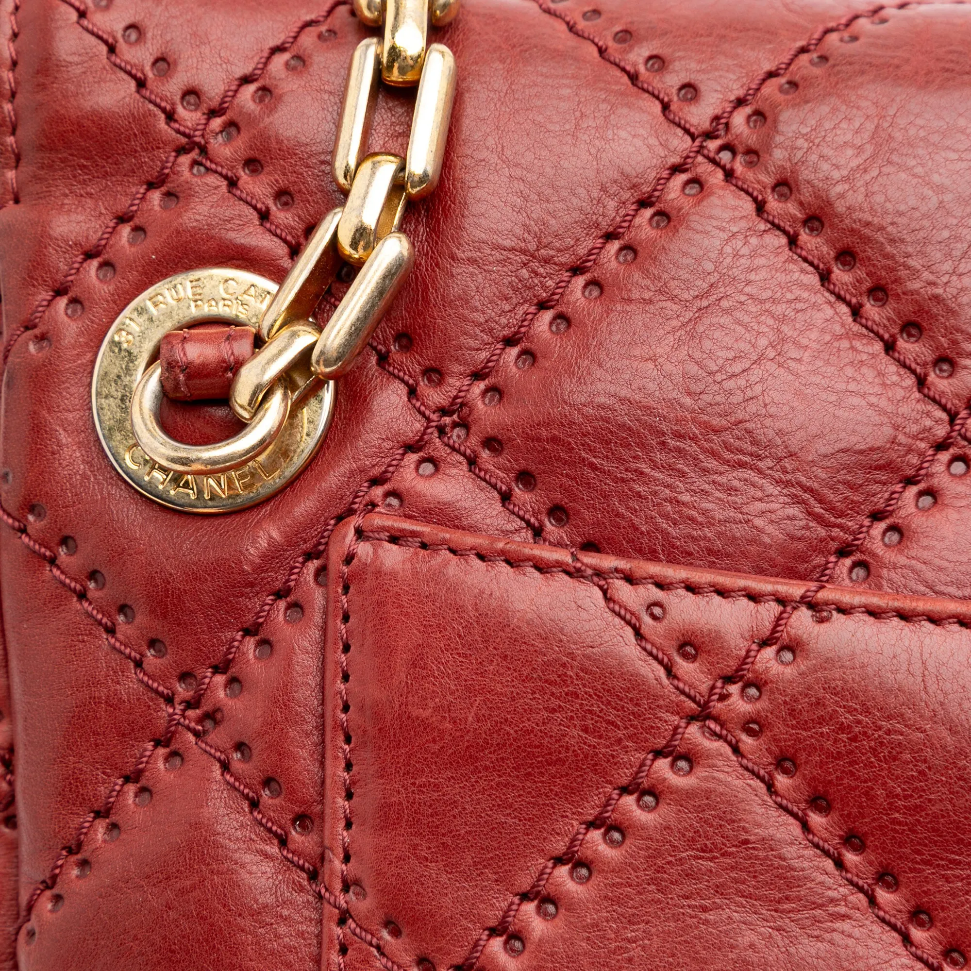 Quilted Calfskin Retro Chain Camera Flap
