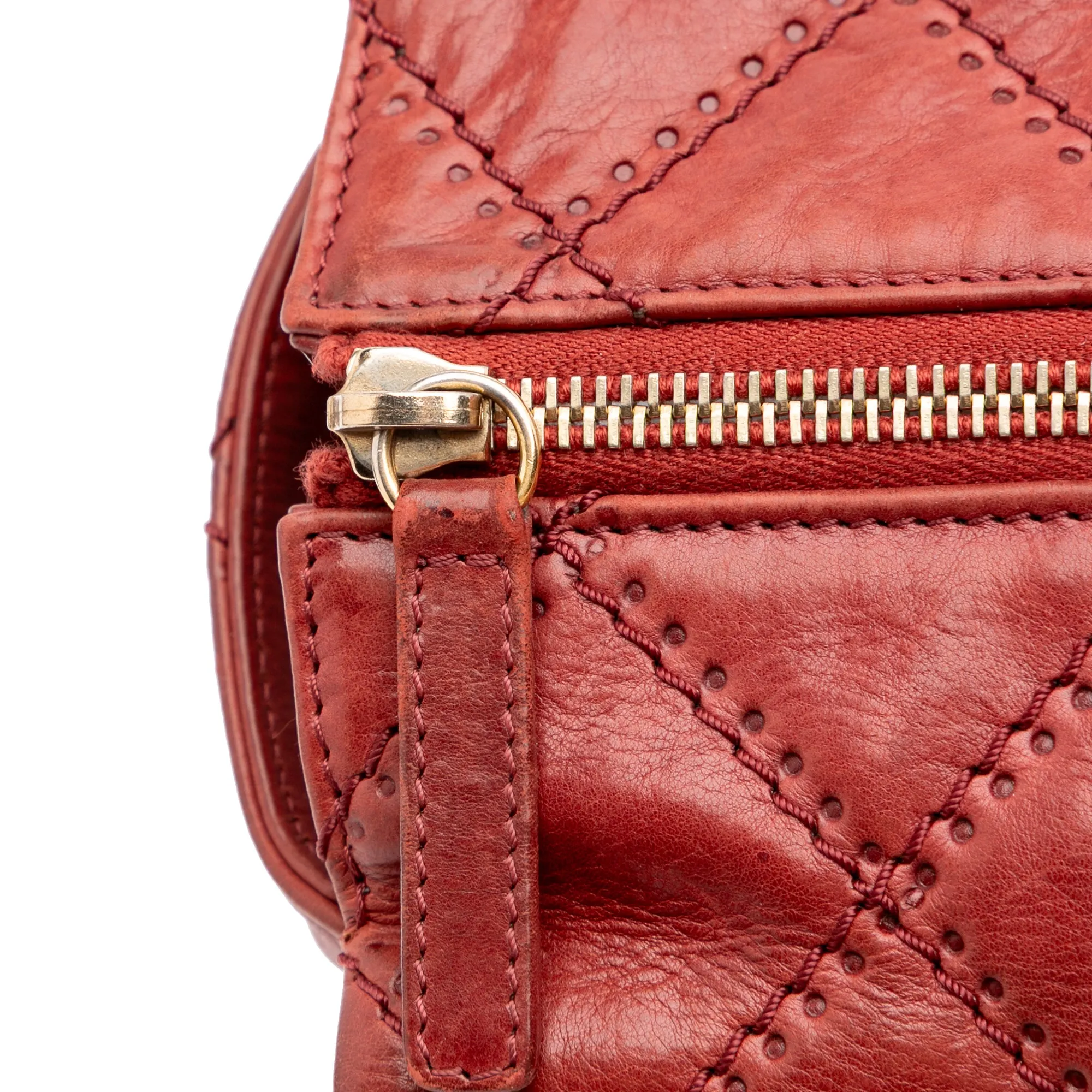 Quilted Calfskin Retro Chain Camera Flap