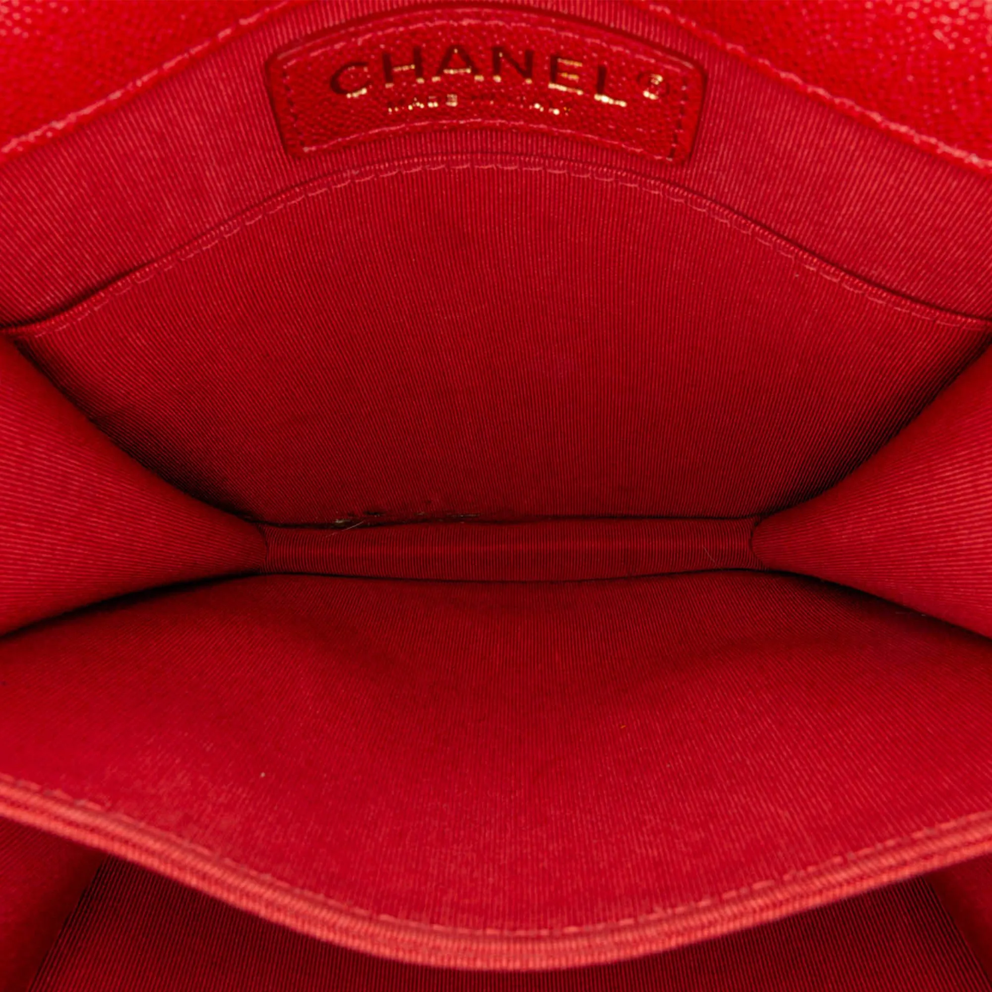 Quilted Caviar North South Boy Flap