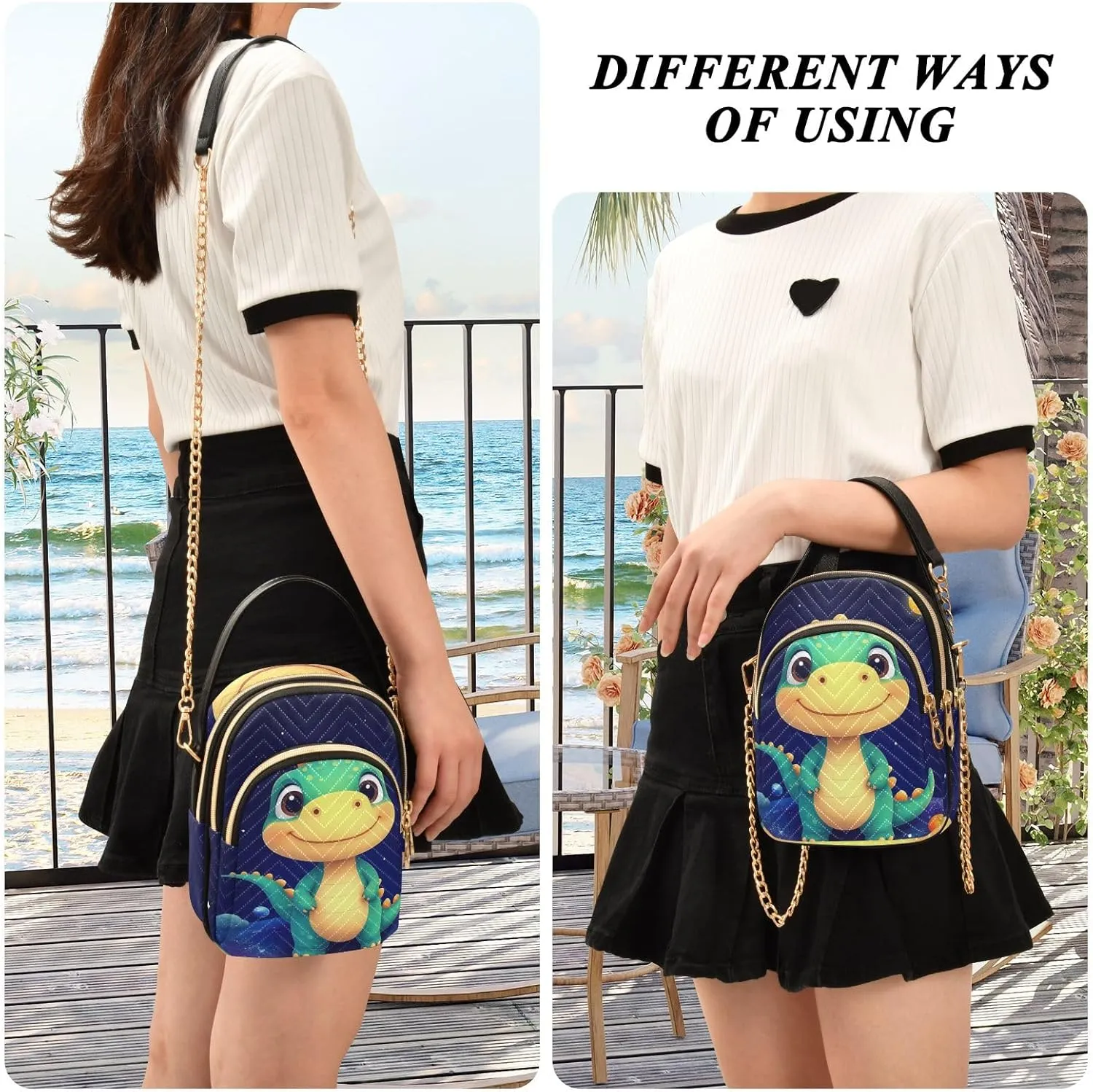 Quilted Crossbody Bag Small Shoulder Purse Women's Handbags Phone Purse with Chain