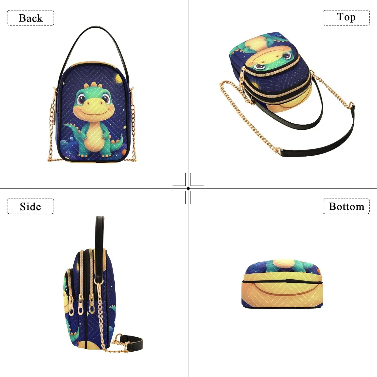 Quilted Crossbody Bag Small Shoulder Purse Women's Handbags Phone Purse with Chain