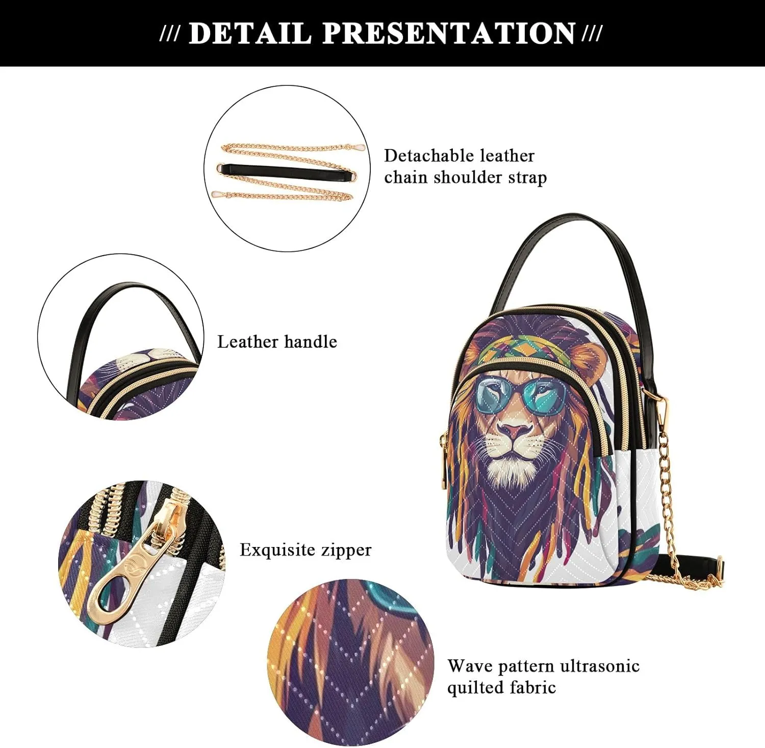 Quilted Crossbody Handbags Cell Phone Shoulder Bag