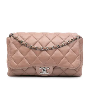 Quilted Lambskin 3 Accordion Flap