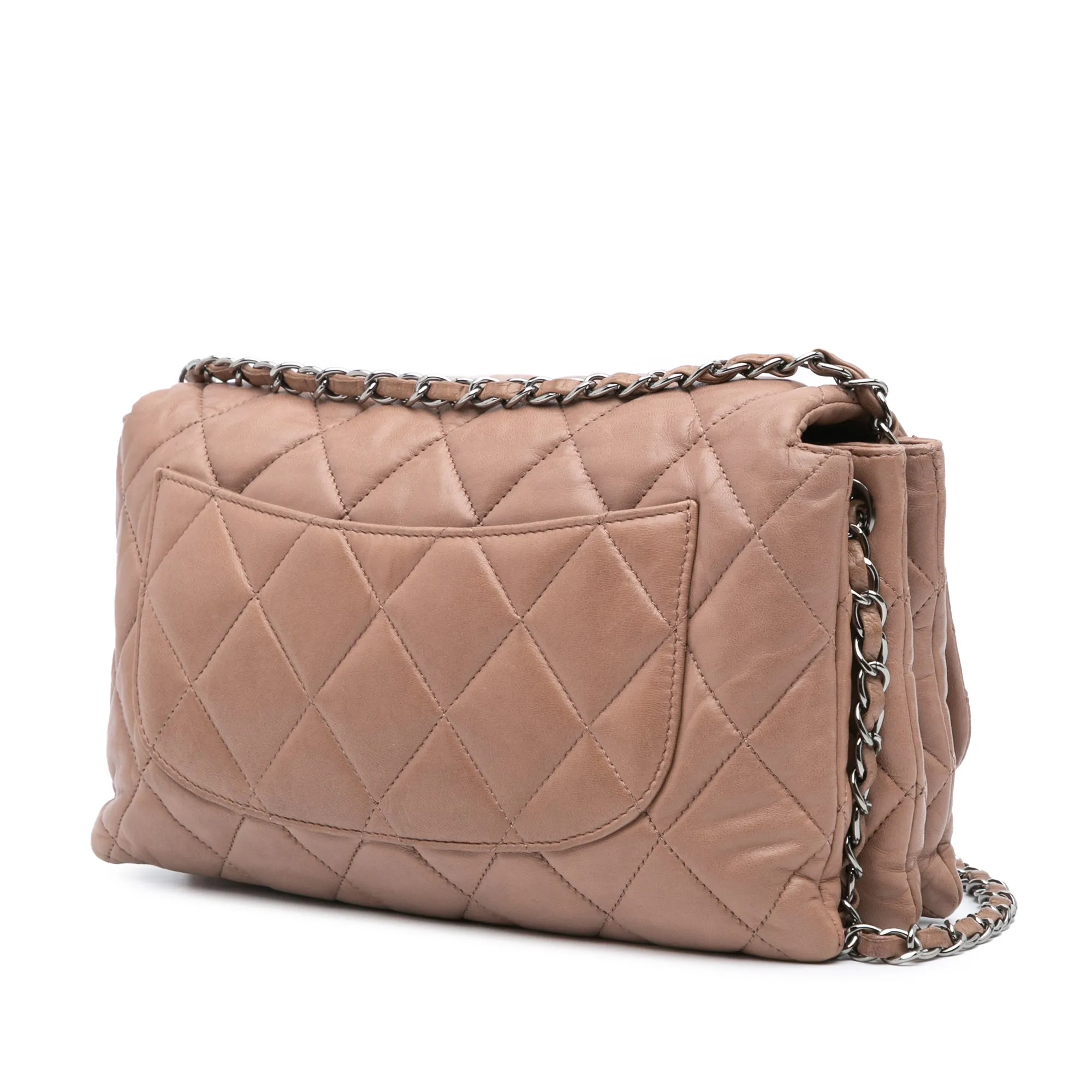 Quilted Lambskin 3 Accordion Flap