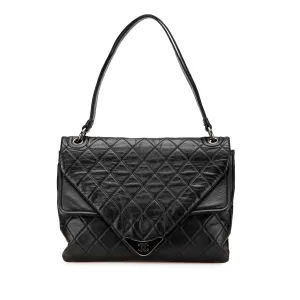 Quilted Lambskin Padded Envelope Double Flap