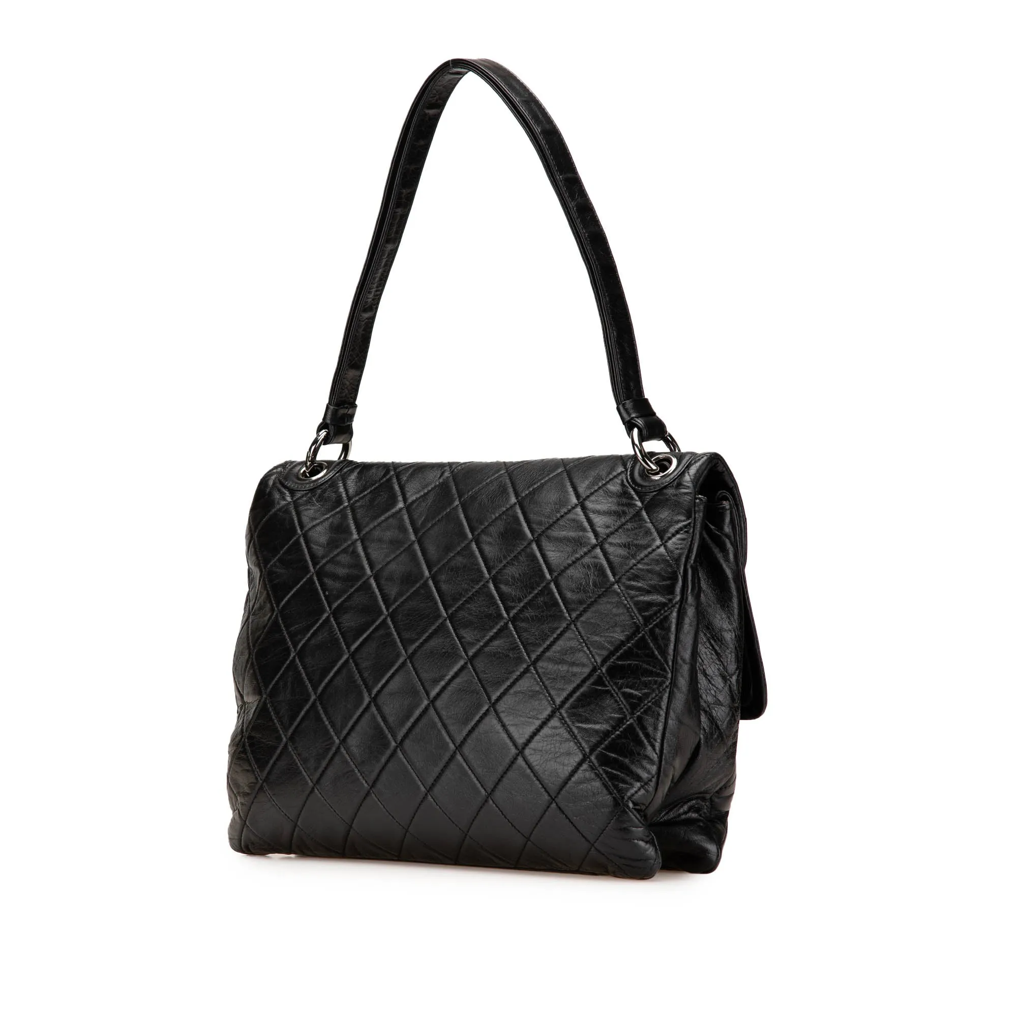 Quilted Lambskin Padded Envelope Double Flap