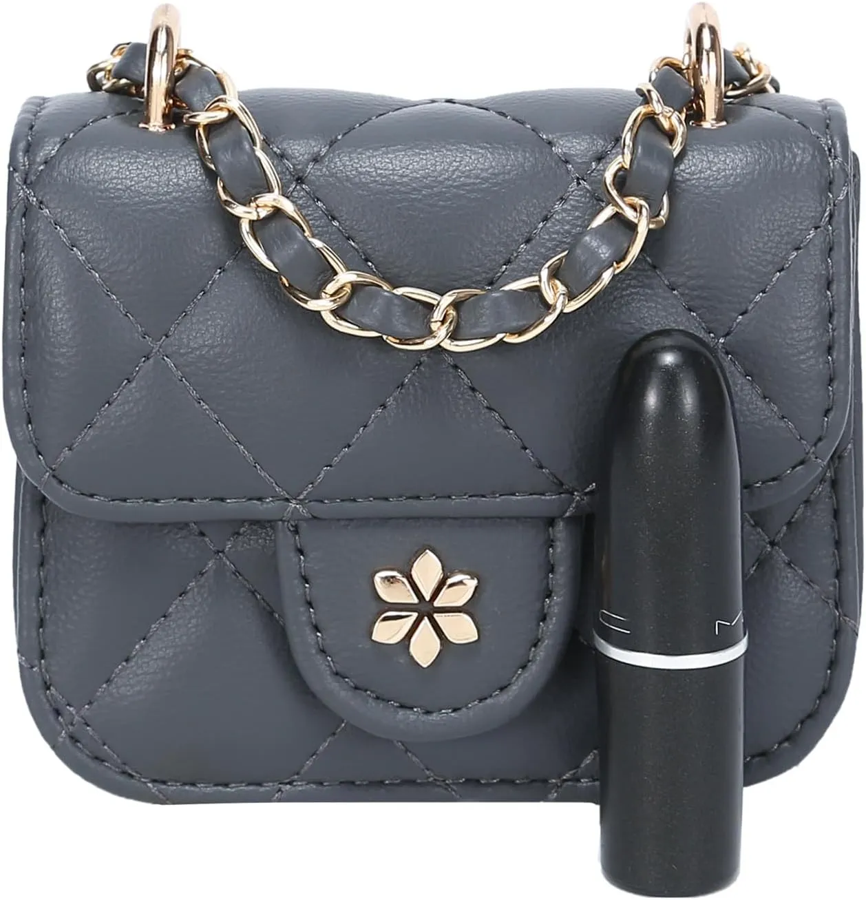 Quilted Mini Cross Body Bag - PU Vegan leather