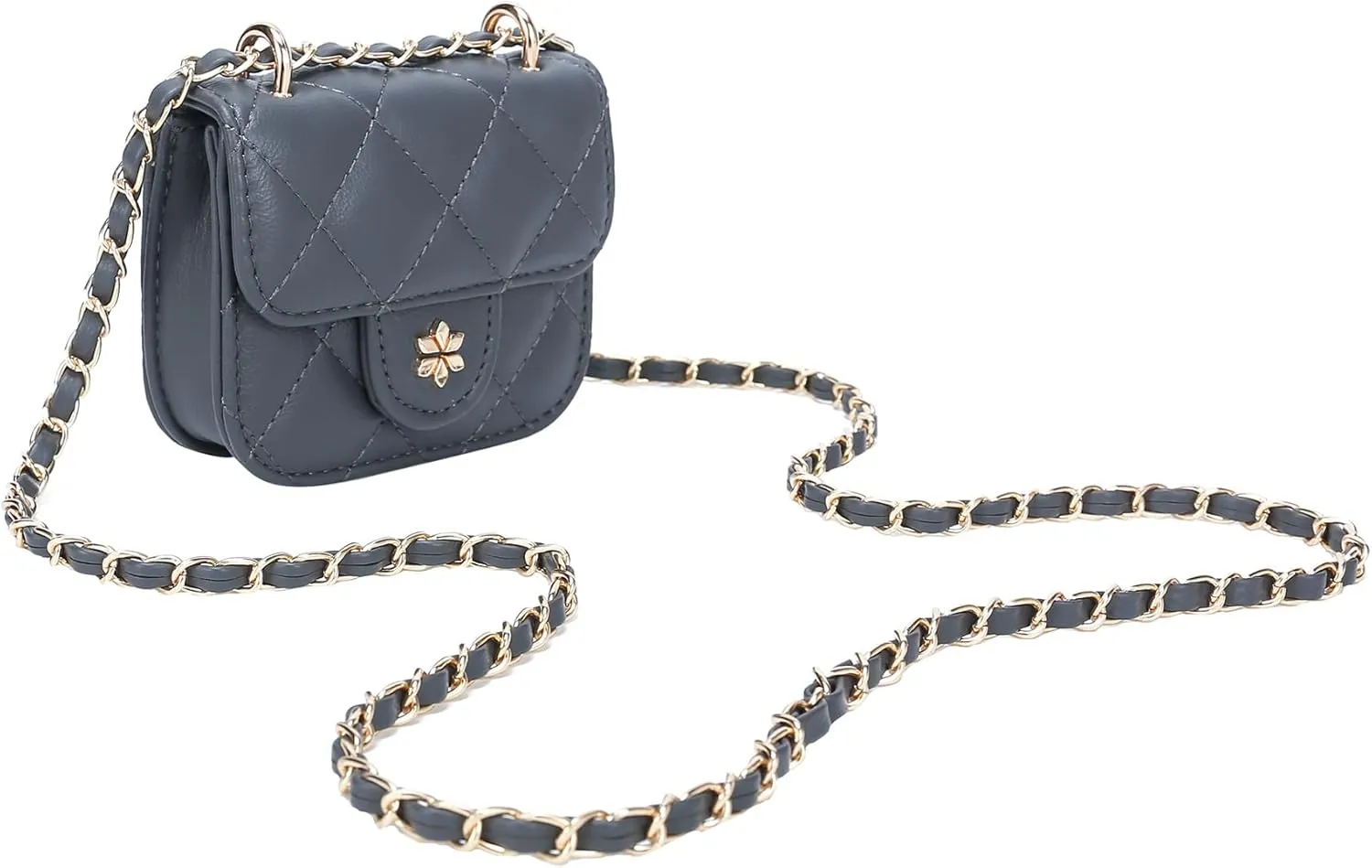 Quilted Mini Cross Body Bag - PU Vegan leather