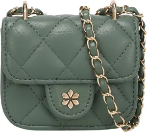 Quilted Mini Cross Body Bag - PU Vegan leather