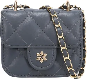 Quilted Mini Cross Body Bag - PU Vegan leather