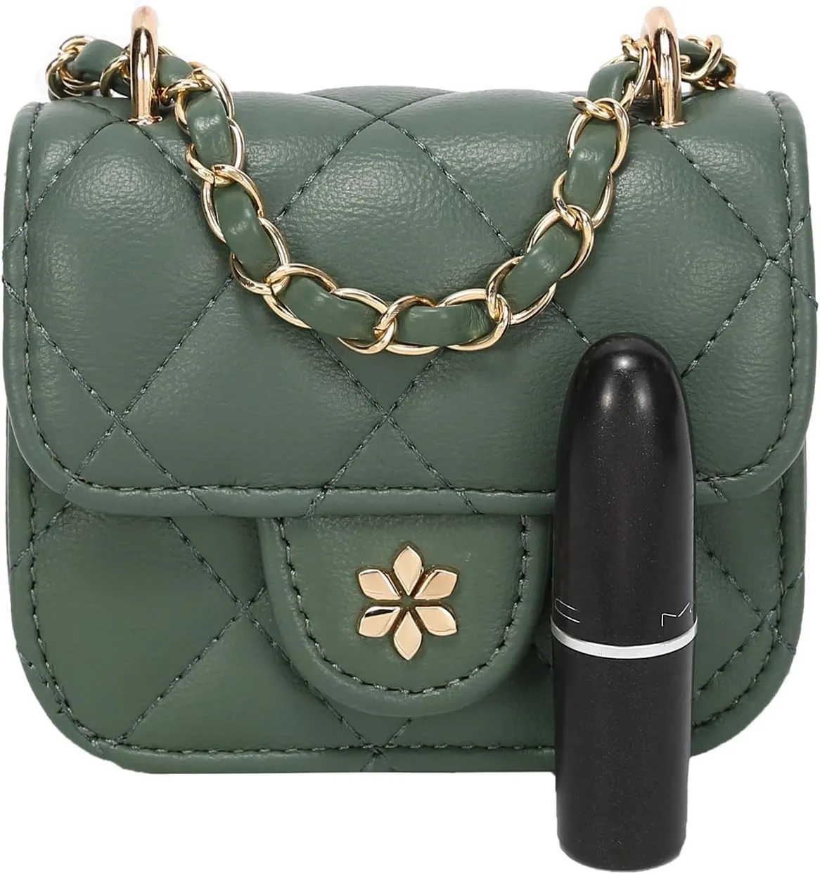 Quilted Mini Cross Body Bag - PU Vegan leather