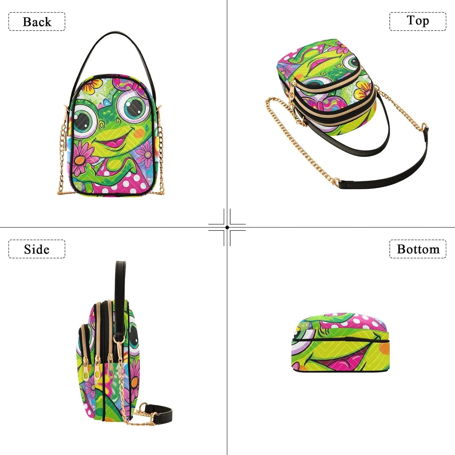 Quilted Purse with Chain Fashion Crossbody Bags for Women