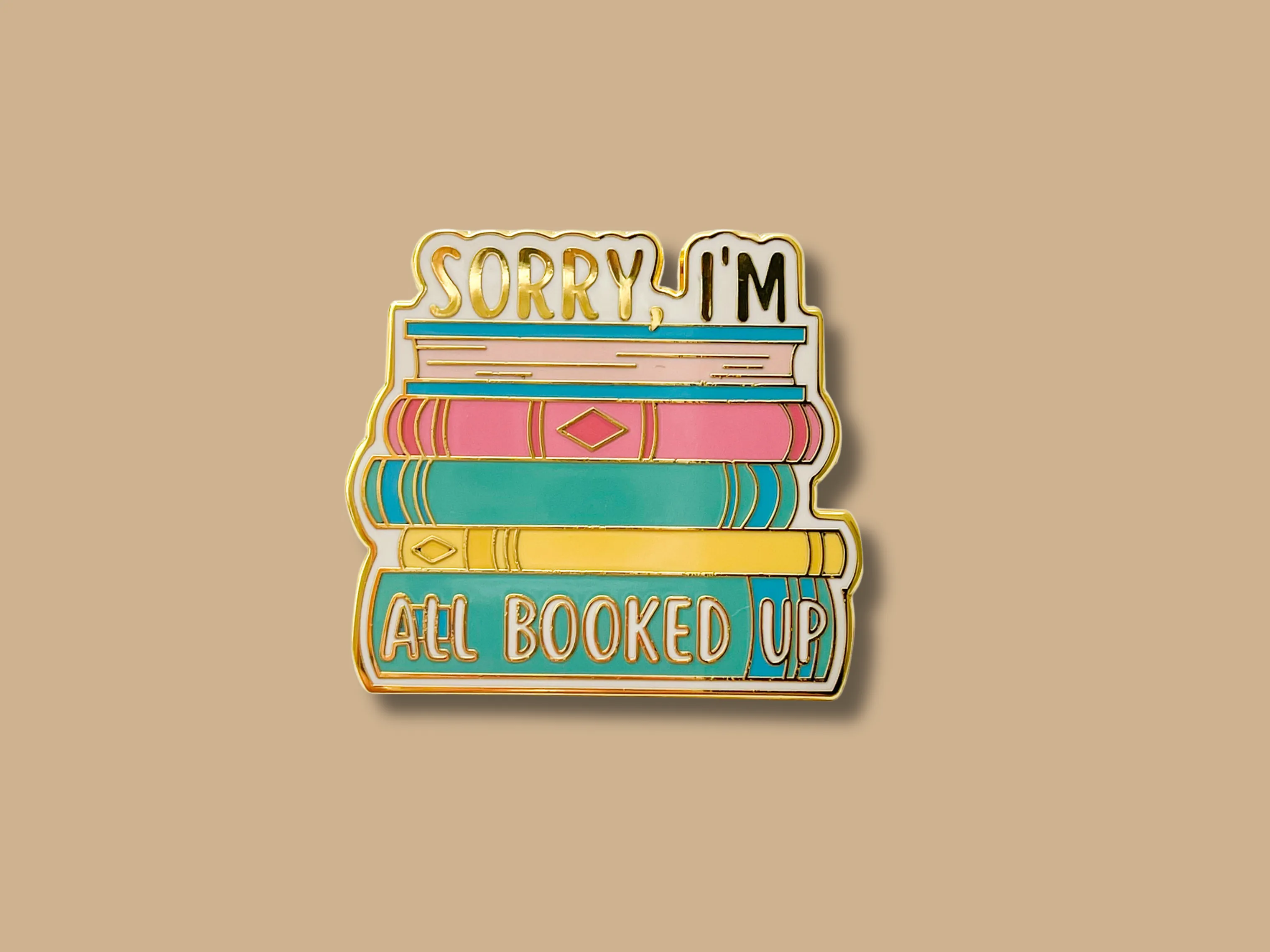 "All Booked" Enamel Pin