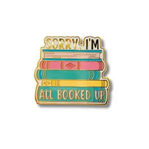 "All Booked" Enamel Pin