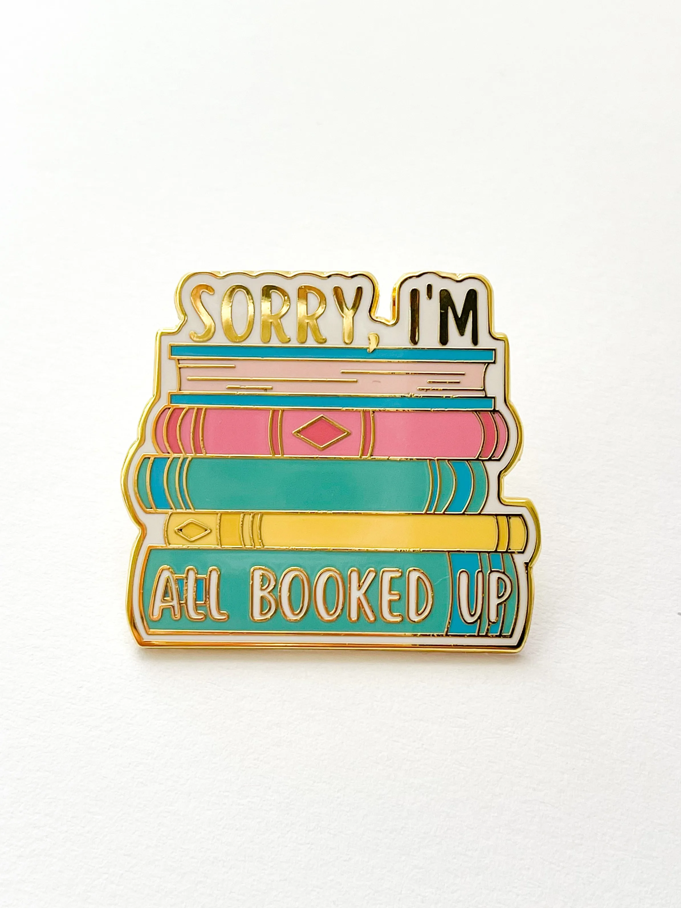 "All Booked" Enamel Pin