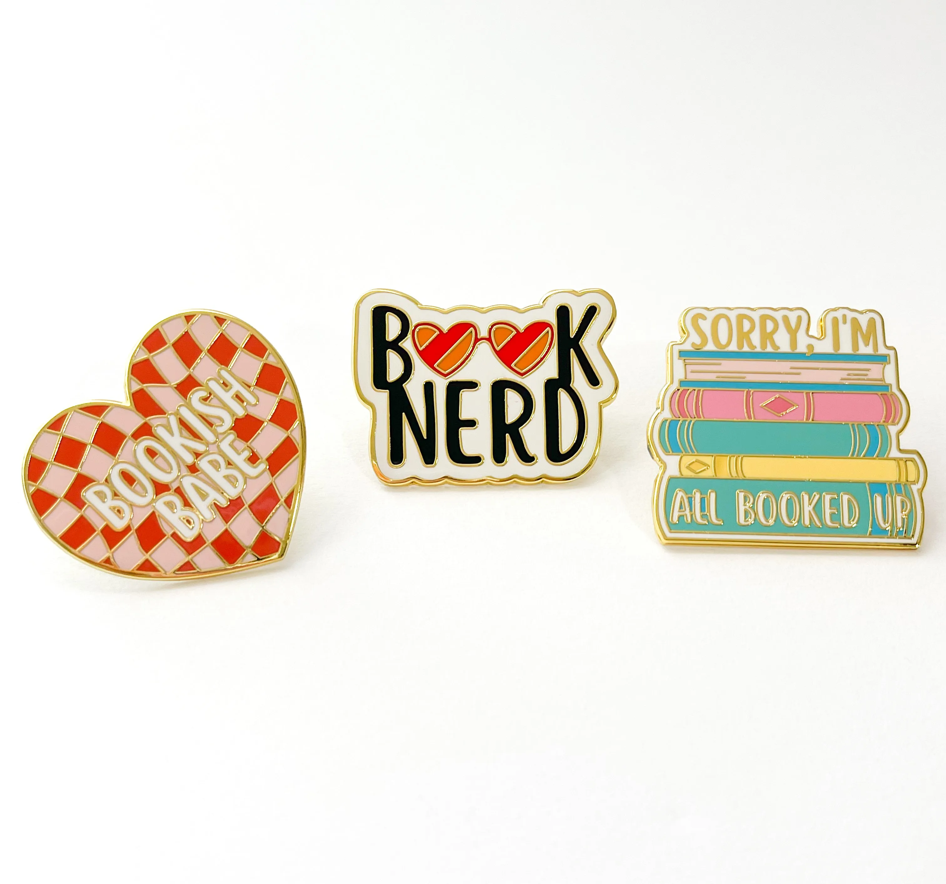"All Booked" Enamel Pin