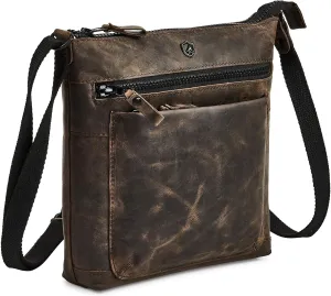 Real Leather Purse for Women Crossbody Bag Travel Shoulder Handbag Small Vintage Pocketbook