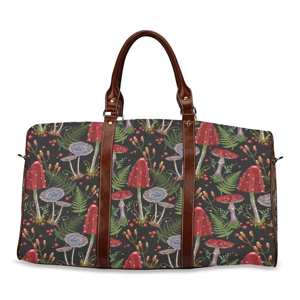 Red Mushrooms | Travel Duffle Bag