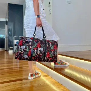 Red Mushrooms | Travel Duffle Bag