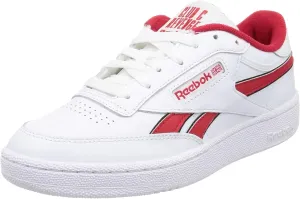 Reebok Men's Club C Revenge Trainers, Ftwwht Vecred Black, 4.5 Men