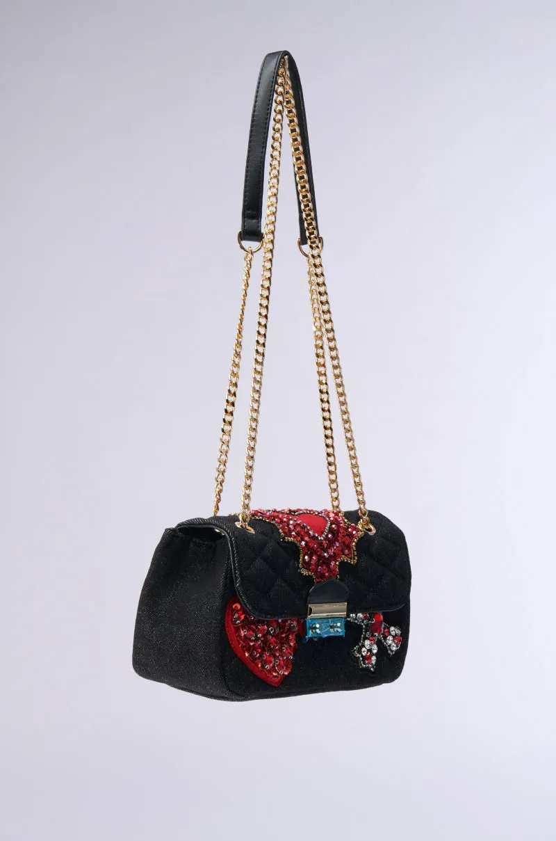REGIS PATCHWORK QUILTED PURSE