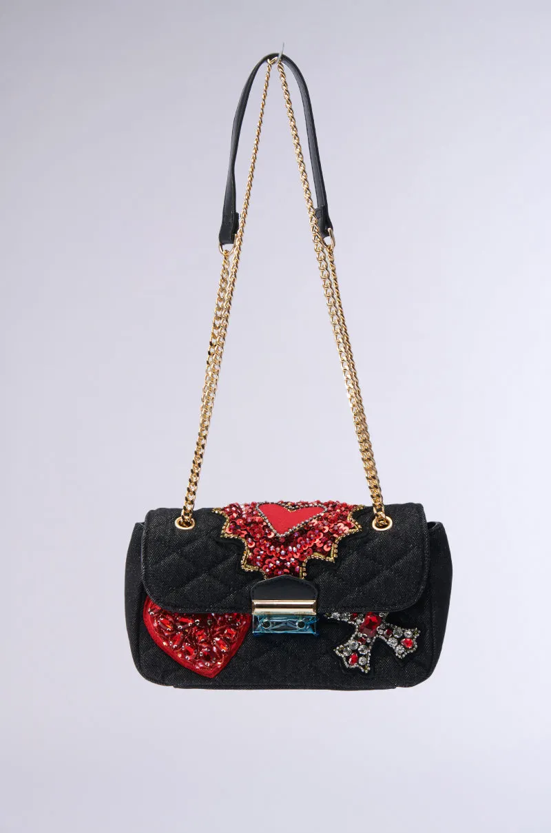 REGIS PATCHWORK QUILTED PURSE