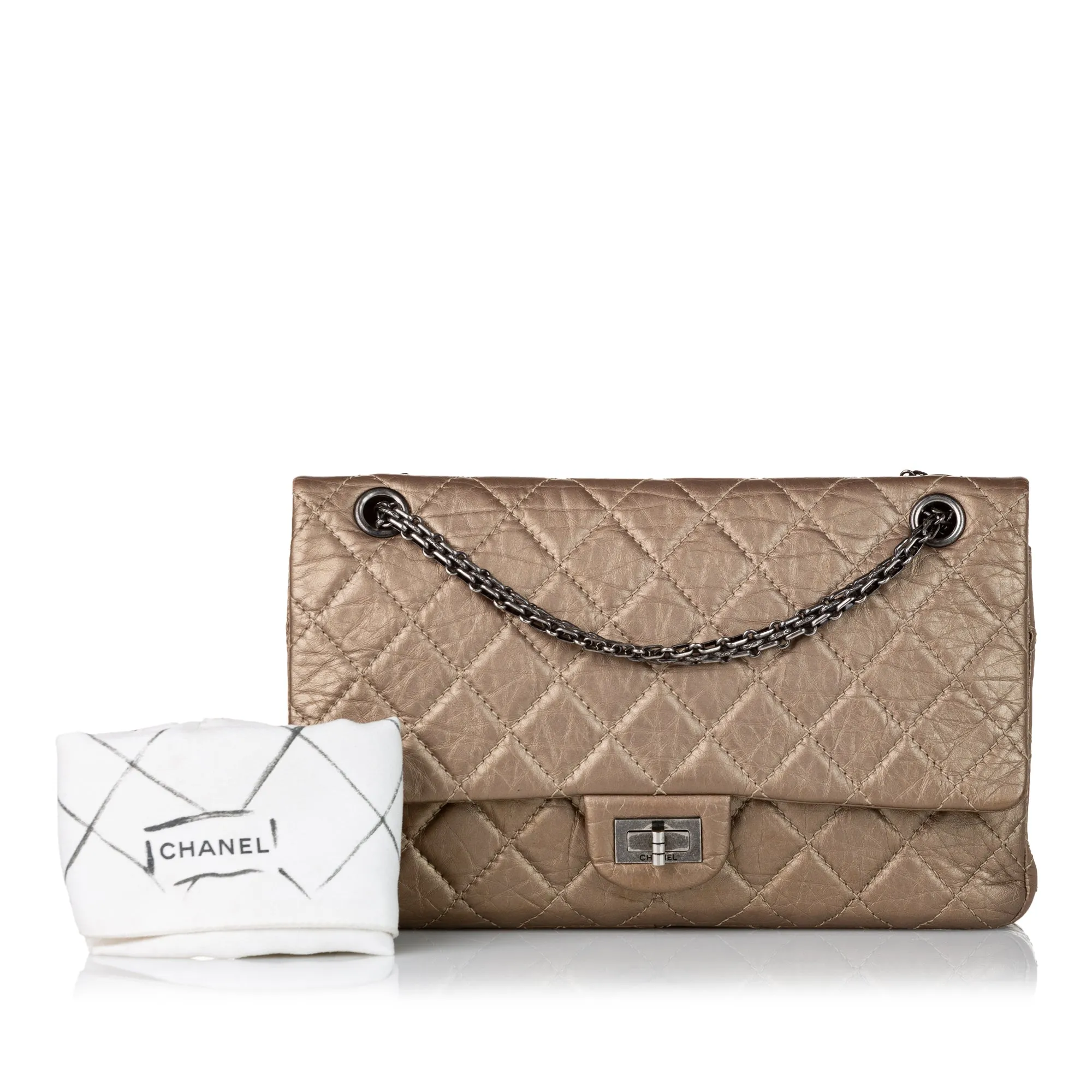 Reissue 228 Lambskin Double Flap Bag