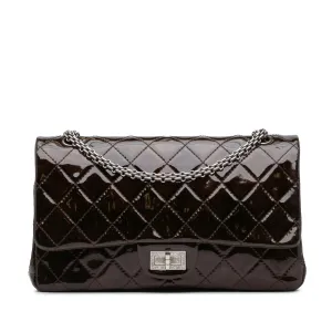 Reissue 2.55 Quilted Patent Double Flap 227