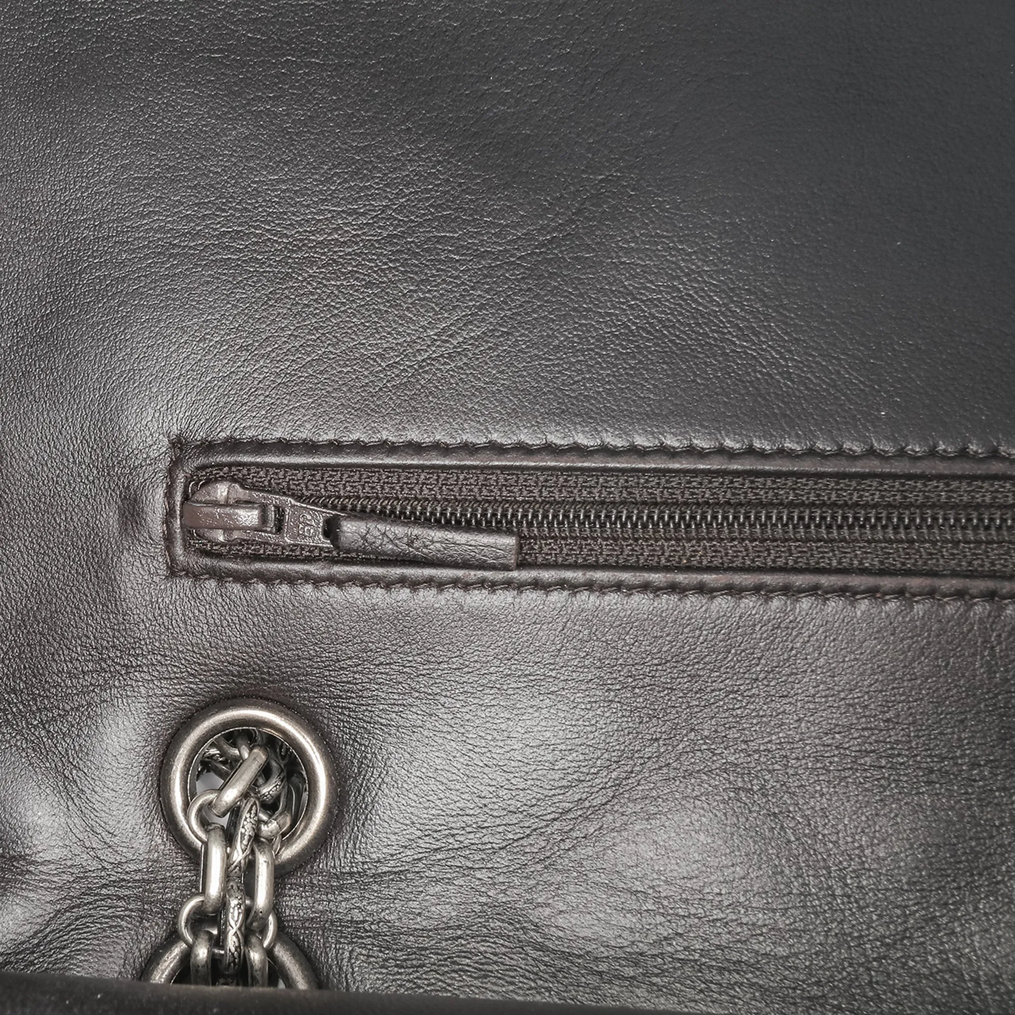 Reissue 2.55 Quilted Patent Double Flap 227