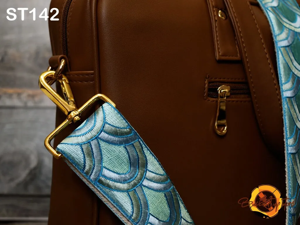Replacement Guitar Strap Crossbody Strap for Purses Sling Bag Embroidered Adjustable Handbag Boho Strap Embroidery Camera Strap Gift for Her