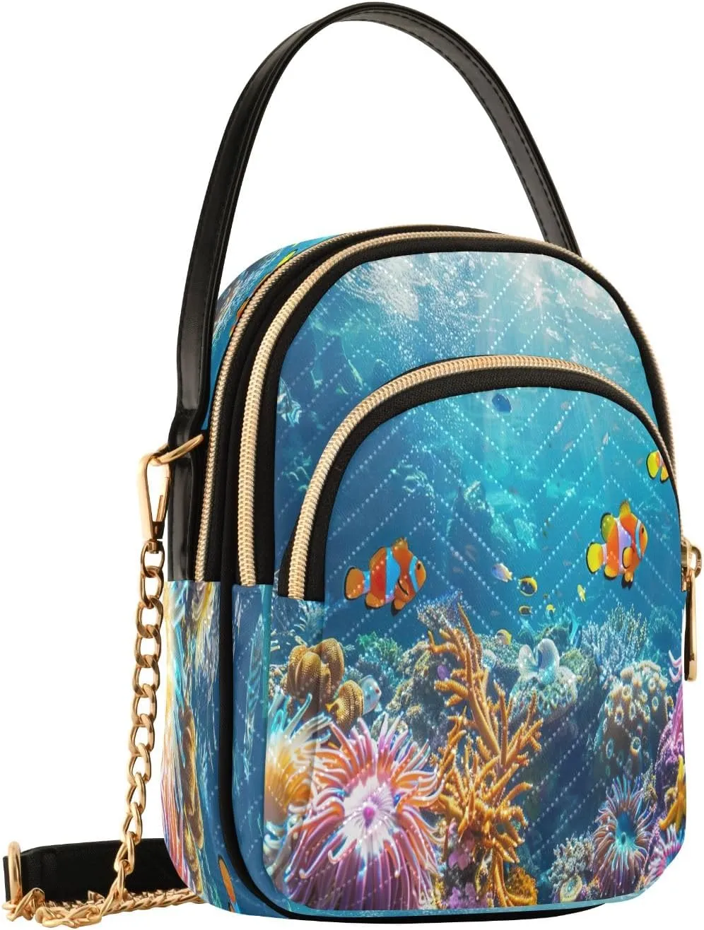Retro Moon and Sun Cross Body Crossbody Bags for Women, Womens Handbags Trendy Small Shoulder Purses for Women