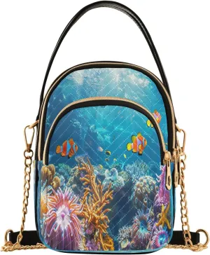 Retro Moon and Sun Cross Body Crossbody Bags for Women, Womens Handbags Trendy Small Shoulder Purses for Women