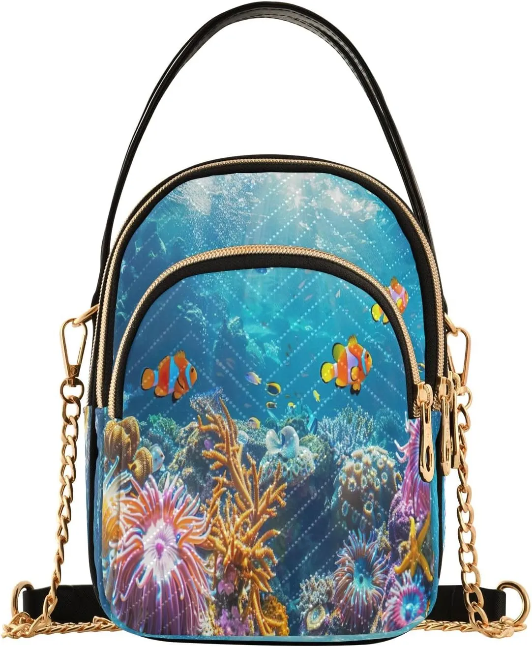Retro Moon and Sun Cross Body Crossbody Bags for Women, Womens Handbags Trendy Small Shoulder Purses for Women