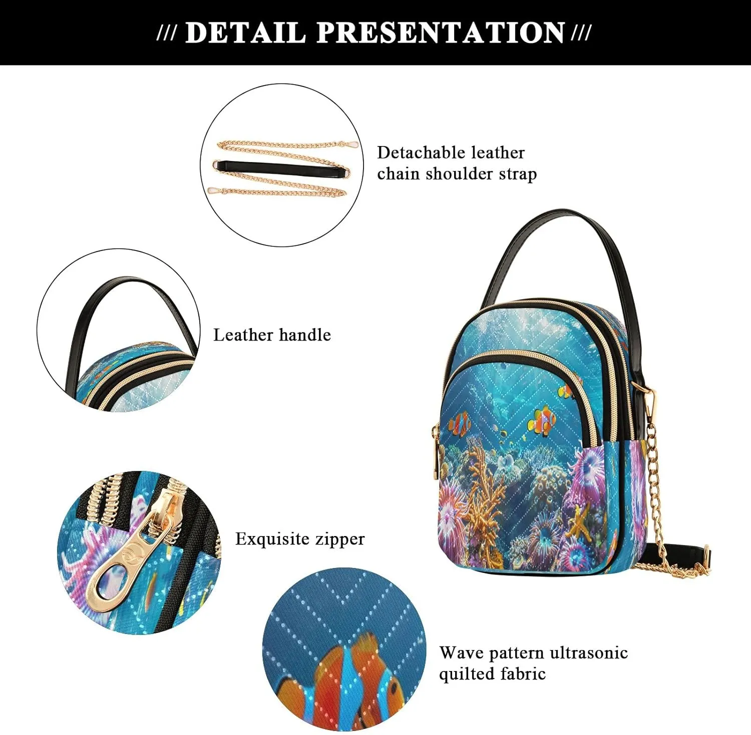 Retro Moon and Sun Cross Body Crossbody Bags for Women, Womens Handbags Trendy Small Shoulder Purses for Women