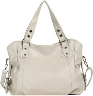 RICHTRUE Gloss Leather Tote Bag Work Tote Bag Y2k Shoulder Bag Crossbody Grunge Leather Crossbody Bags Women Studded Purse