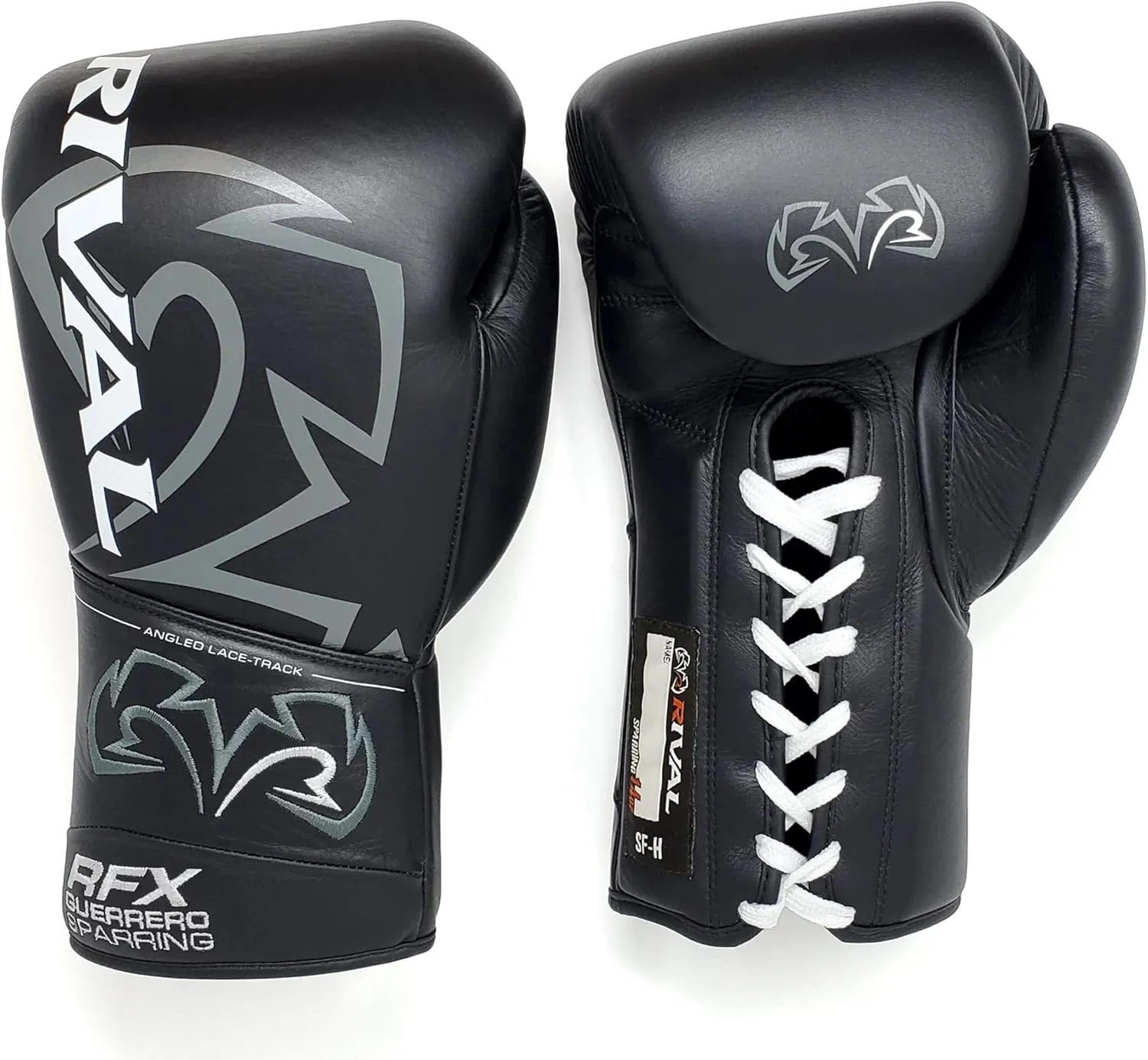 RIVAL Boxing RFX-Guerrero SF-H Lace-Up Sparring Gloves, Quilted Horsehair Padding, Laminated with a Low-Density Foam