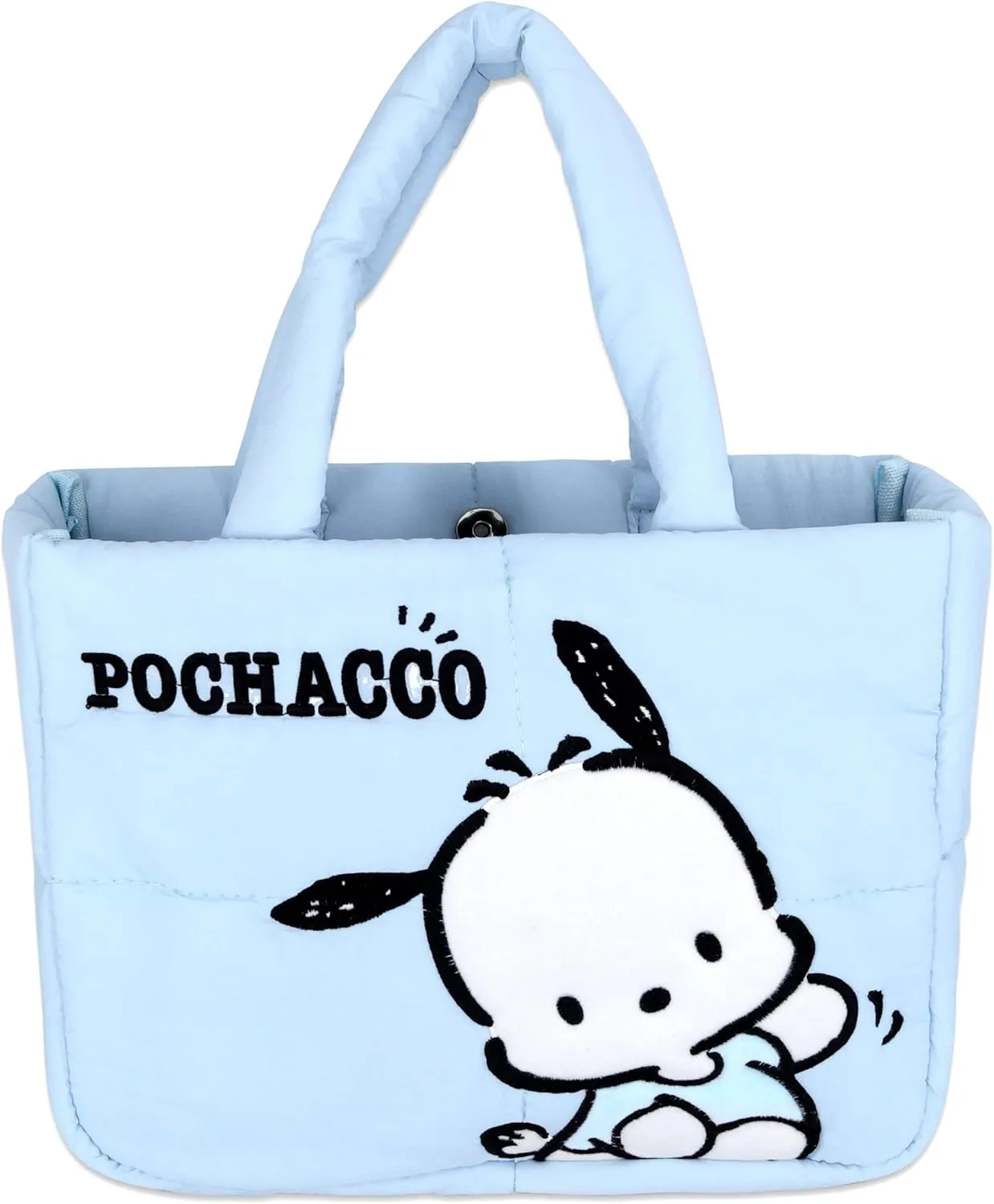 Roffatide Cartoon Cinnamorol Tote Makeup Bag Handbag Cosmetic Case Toiletry Pouch Travel Packing Bag for Women Girls