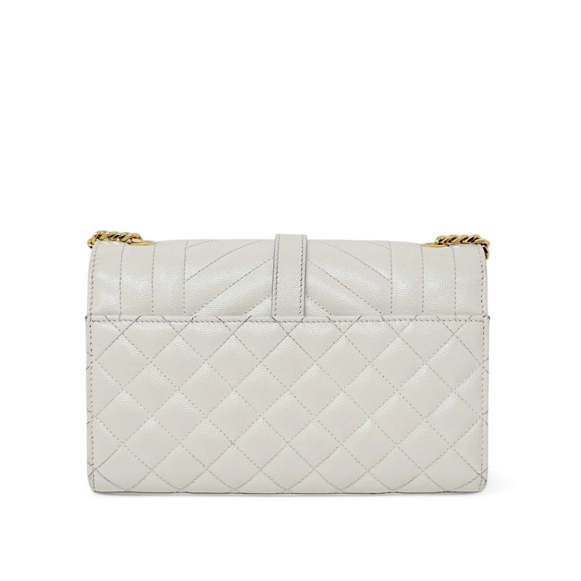 Saint Laurent Blanc Vintage Small Envelope Bag